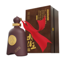 武陵酒 【宴请送礼】武陵王 53度酱香型高度白酒 纯粮固态大曲工艺 53度 500mL 4瓶 *武王