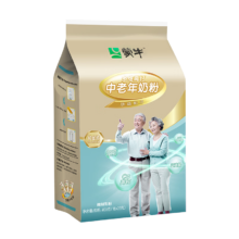 plus会员、有券的上：蒙牛铂金装 中老年奶粉400g*3件 益生菌高钙富硒成人奶粉 便捷条装