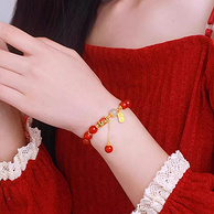 520好礼！Chow Tai Seng 周大生 喜乐安康925银玛瑙玉髓手串