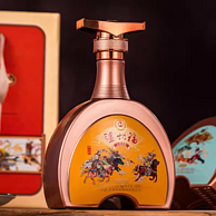 泸州老窖，泸州福 古颂四禧 52度浓香型白酒500mL*4瓶 手提原箱礼盒装