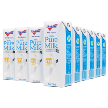 plus会员:纽仕兰 4.0g蛋白质高钙 低脂纯牛奶250ml*24盒＊3件