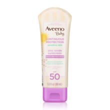 艾惟诺（Aveeno）儿童防晒霜 户外物理防水燕麦温和防晒霜88ml【25年3月效期至】