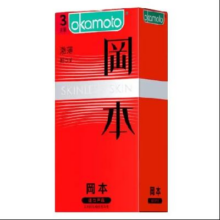冈本 避孕套超薄 001安全套 玻尿酸 激薄3只装