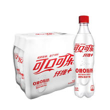 可口可乐 纤维+无糖零热量 汽水 碳酸饮料 500ml*12瓶