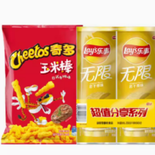 88VIP！Lay's 乐事 薯片忠于原味104g*2罐+奇多玉米棒日式牛排味90g组合