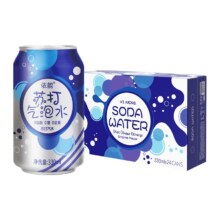 需福袋，88VIP:依能含汽苏打水饮料330ml*24罐苏打气泡水0糖0脂0卡 1件装
