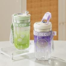 RELEA 物生物 玻璃杯女家用喝水杯豆浆果汁泡茶咖啡杯子女2024