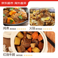 某东超市 海外直采原切进口草饲牛腩肉1.35kg（450g*3袋）牛肉生鲜