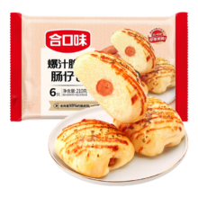PLUS会员: 合口味 爆汁脆皮肠仔包 210g 6只装