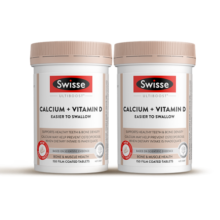 Swisse斯维诗 钙+维生素D迷你片 150片*2瓶 柠檬酸钙片易吸收 小粒易吞服 中老年成人孕妇 澳洲进口
