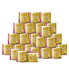 百亿补贴：清风有芯卷纸 原木金装 4层加厚180克*27卷