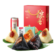 味滋源 粽子礼盒990g 嘉兴风味粽 乌米肉蜜枣豆沙粽 端午节团购送礼盒