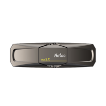 朗科（Netac）256GB USB3.2 超极速固态U盘 US5 双接口U盘 读速530MB/s 写450MB/s 移动固态U盘速度狂飙