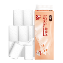 京东百亿补贴、PLUS会员：洁柔Face卷纸加厚4层75g 3提共30卷