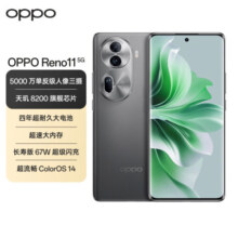 OPPO Reno11 12GB+256GB 曜石黑 5000万单反级 天玑8200旗舰芯片 67W超级闪充 超耐久大电池 5G手机