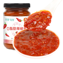plus会员：舌里 0脂肪辣椒酱 下饭拌饭酱料健身拌面鲜辣酱 200g/罐*5件+凑单1件