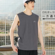 高梵 100%棉 夏季无袖运动T恤