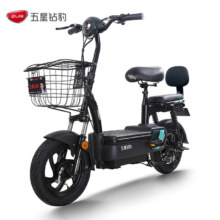 20日20点：ZUB 五星钻豹 A4 电动自行车 TDT20Z 48V20Ah铅酸电池