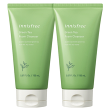 悦诗风吟（Innisfree）氨基酸洗面奶绵密泡沫水润控油清洁护肤洁面乳女150ml*2