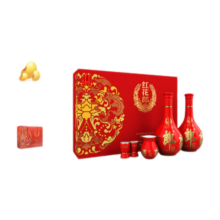 郎酒红花郎 53度 高度白酒 酱香型 53度 500mL 1盒 【红十礼盒】