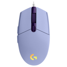 罗技（G） G102二代有线游戏鼠标 RGB电竞绝地求生LOL鼠标  8000DPI轻量化编程鼠标台式鼠标 G102（紫色）