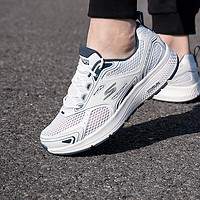 SKECHERS 斯凯奇 男鞋2024夏季新款潮流时尚复古运动老爹鞋耐磨增高缓震熊猫鞋