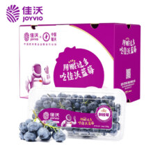 23日0点开抢:佳沃（joyvio）蓝莓鲜枝莓14mm+ 3盒礼盒装 约250g/盒