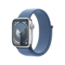 京东百亿补贴、plus：Apple Watch Series 9 智能手表GPS款41毫米银色铝金属表壳凛蓝色回环式运动表带 MR923CH/A2307.41元包邮