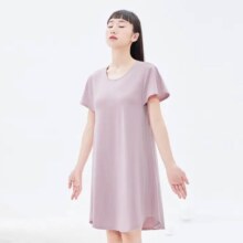 ??京东京造 凉感抗菌莫代尔棉带杯垫睡裙