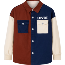 Levi's 李维斯童装【商场同款】春秋款男童双面穿夹克儿童复古撞色外套 深辣椒红 140/68(S)