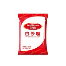 Bakerdream 百钻 白糖白砂糖400g食糖家用冲饮咖啡伴侣烘焙做蛋糕材料调味料小包装