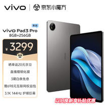 vivo Pad3 Pro 13英寸 蓝晶×天玑9300平板电脑 144Hz护眼屏 11500mAh电池 8+256GB 寒星灰vivopad3pro