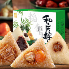 再补货、plus会员:稻香诱惑 粽子组合4粽4味480g