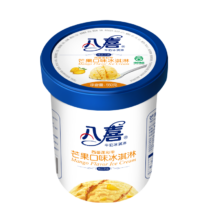八喜冰淇淋 芒果口味550g*1桶 家庭装 生牛乳冰淇淋桶装