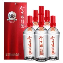 今世缘 白酒 红珍酿 42度480ml*6瓶  家常自饮口粮酒（内含3手提袋）