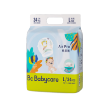 bc babycareair pro拉拉裤超薄透气婴儿尿不湿bbc宝宝干爽柔软小短裤 Air 呼吸拉拉裤XL码26片