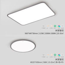 欧司朗（OSRAM）吸顶灯米家智控客厅灯护眼全光谱防蓝光超薄护眼116瓦预售C