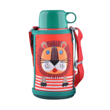 虎牌TIGER 儿童吸管/保温盖两用保温杯 MBR-T06G-RL 小狮子 600ML