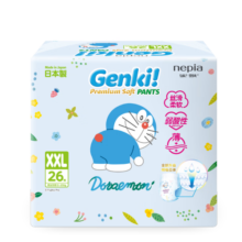 妮飘（Nepia）Genki!哆啦A梦全新薄型“芯”科技婴儿拉拉裤XXL26片（13-25kg）