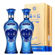 洋河蓝色经典海之蓝 42度 375mL 2瓶 双支装
