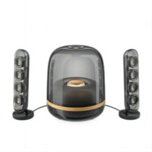 24期免息：哈曼卡顿 SoundSticks4 水晶4 桌面 蓝牙音箱 墨金 典藏版