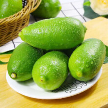京鲜生 海南香水柠檬无籽青柠檬 500g/盒 约3-6个 新鲜水果