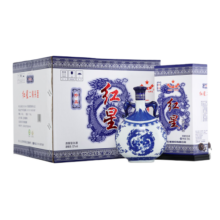 红星二锅头 青花珍品 清香型高度白酒 52度 750mL*6瓶   礼盒装白酒送