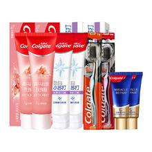 88VIP会员：Colgate 高露洁 喜马粉盐+小苏打清新亮白牙膏115g*3+120g*1+2支牙刷包邮