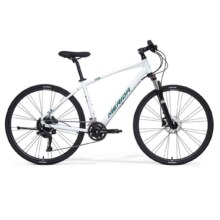 20号20点：美利達（MERIDA）克罗威T1   城市休闲自行车   18速 哈白 700C*46 建议身高170-180