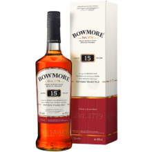 plus会员：波摩（Bowmore）宝树行 波摩15年700ml 苏格兰单一麦芽威士忌 原装进口洋酒*2件