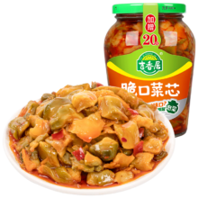 plus会员：吉香居 榨菜 脆口菜芯 爽脆开味咸菜 腌菜 下饭早餐小菜 330g加赠20g+凑单2件