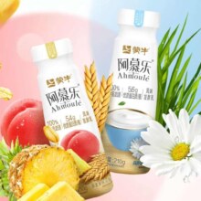 再降价、PLUS会员：蒙牛MENGNIU 阿慕乐风味发酵乳 多口味 210g*12瓶*4件
