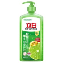 立白去油洗洁精家庭装家用实惠装食品用洗涤灵精 立白青柠洗洁精1kg*1瓶