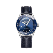 宝珀（blancpain）【全球联保】瑞士手表五十噚系列超薄自动机械男士腕表 5100-1140-O52A 蓝盘38mm
